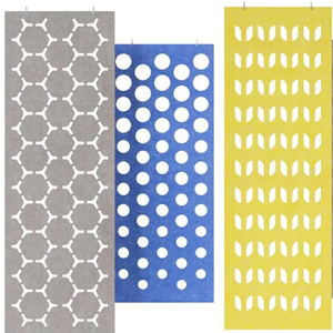 รีไซเคิลโพลีเอสเตอร์อะคูสติกสำนักงานพาร์ทิชันผนังแผงอะคูสติกแบบพกพาหน้าจอแบ่งห้อง - Product Image 2