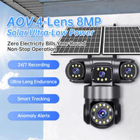 Caméra de Sécurité Solaire 4G PTZ en Gros avec Panneau 16W, Vision Nocturne, CMOS, Prise en Charge Carte Mémoire et Suivi Automatique pour Surveillance Extérieure