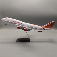 Cadeaux promotionnels d'affaires pas chers, échelle 1:150, 47 cm, B747 Air India, modèle d'avion en résine avec roues