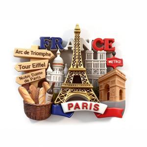 Aimant de réfrigérateur 3D vintage en résine, souvenirs de voyage, cadeau d'anniversaire, de Noël, de la Saint-Valentin, de Thanksgiving, personnalisation OEM - Product Image 3