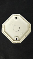 ZHONGCAI Boîtier de jonction octogonal en PVC de 90 mm haute pression pour support de lampe de plafond et boîte de câblage électrique encastrée