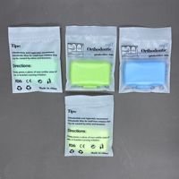 Cire dentaire orthodontique comestible, multi-saveurs et colorée, soulagement portable pour les irritations des appareils dentaires