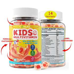 Caramelle Gommose Multivitaminiche <span class=keywords><strong>Omega</strong></span> 3 al Gusto Arancia per Bambini, Stimolano il Sistema Immunitario, Sicure per Neonati, Dosaggio Controllato - Product Image 3