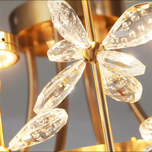 New Design Romantic Bedroom Home Designer Luxury Nordic Modern butterfly Garland Crystal <b>Chandelier</b> - Product Image 5