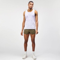Shorts de course doublés 2-en-1 pour hommes, style camouflage, pour le sport et le fitness, tailles plus, 7 pouces et 4 pouces, pour femmes actives