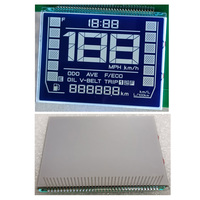 Panel Meter LCD VA Tipe 4 1/2 Digit dengan Lampu Latar LED Putih untuk Speedometer/Odometer Sepeda Motor Yamaha, Dijual Langsung dari Pabrik