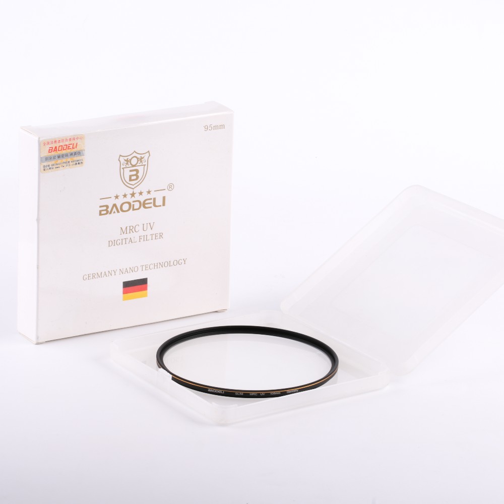 УФ-фильтр Baodeli 40,5/43/46/49/52/55/58/62/68/72/77/82/86/95/105 мм, защитные очки для камеры, УФ-фильтр