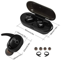 Grosir earbud TWS Mini Y30 headphone nirkabel Tws kontrol sentuh Headset olahraga Stereo HIFI untuk berlari & bermain game