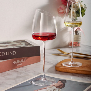 Gobelet à vin rouge en cristal sans plomb à bord incliné, verre ultra transparent pour <span class=keywords><strong>la</strong></span> maison, le bar, le restaurant, vente en gros - Product Image 6