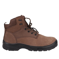 Chaussures de travail de protection unisexe, hiver, printemps, automne, avec embout en acier, tige en daim, montantes, antidérapantes et anti-écrasement