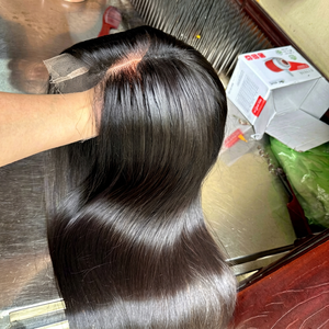 Pelucas de Cabello Humano Virgen Vietnamita de Primera Calidad con Frente de Encaje, Cabello Liso y Suave, 100% Humano, para Encaje, 200% de Densidad, Alta Calidad - Product Image 1