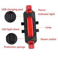 Nouvelle lampe de poche LED arrière Image pour Xiaomi Mijia M365 Scooter électrique et lumière de sécurité cycliste en plastique