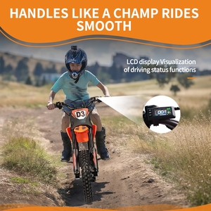 Moto tout-terrain longue portée 80 km 60 V 3500 W avec pneus larges de 14 pouces, moto de motocross sur route, lithium, pour adolescents - Product Image 3