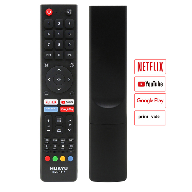 HUAYU RM-L1718 High Quality Universal Smart Tv Remote Control Replacement for CHANGHONG 3D HD LCD LED TV