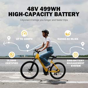 Qlife Cityone 2.0 500W 26*2.1 48V Klasse 3 Step-Through Pendler-Stadtfahrrad für Erwachsene - Product Image 4