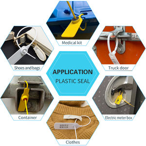 Sello de plástico a prueba de manipulaciones para <span class=keywords><strong>ropa</strong></span> y zapatos, tira de cuerda con cierre de cremallera para un Sellado seguro - Product Image 3