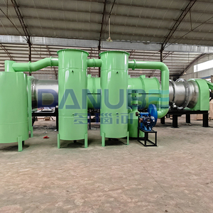 Lưu lượng không khí nhiệt độ cao liên tục vỏ trái cây vỏ tre vỏ quả óc chó gạo rơm biochar nhiệt phân carbonization furance - Product Image 3