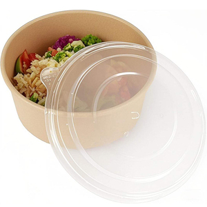 Muestra gratuita de platos, tazones y vasos de papel biodegradables, desechables, reciclables y de calidad alimentaria para ensaladas, refrigerios y leche para llevar. - Product Image 4