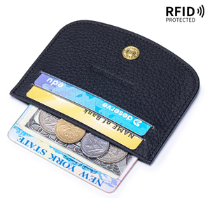 Nouveauté : Porte-cartes en cuir véritable avec RFID pour femmes, porte-permis de conduire, mini porte-cartes bancaire pour femme - Product Image 3