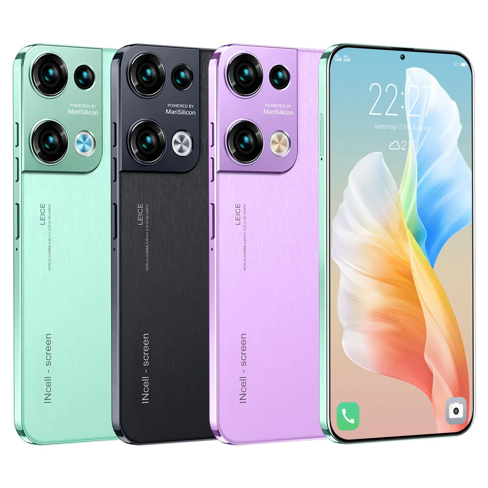 2023 nuovo Reno 8 pro + tecno camon 19 pro cellulari poco x4 pro realme cellulare 4g 7.3 pollici Beauty Camera phone