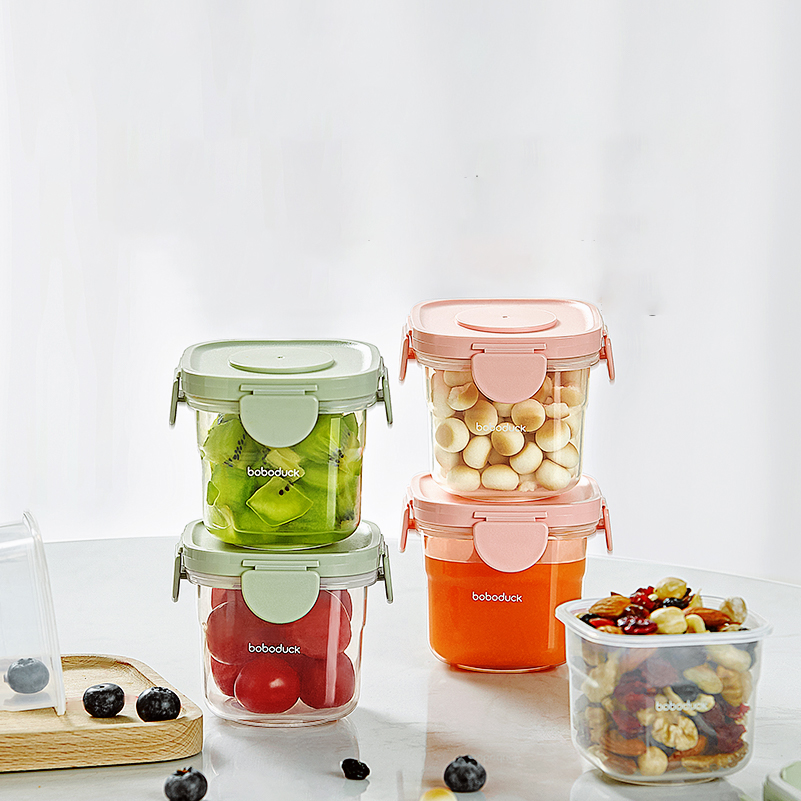 Boboduck, высокое качество, коробка для хранения грудного молока для детей, пищевые контейнеры, герметичная чашка для детского питания
