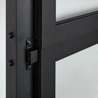 Porte de garage sectionnelle automatique à vue complète en verre trempé dépoli avec cadre en alliage d'aluminium, taille personnalisée, pour villa moderne