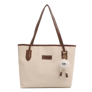 Bolso de hombro asimétrico con estampado a cuadros para mujer estilo informal a la moda - Product Image 4