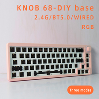 AFLION Vente en gros Jc68 3 modes 2.4Ghz sans fil RGB 67% 67 touches Mini DIY Hot Swap PCB Bouton Nouveau kit de clavier mécanique