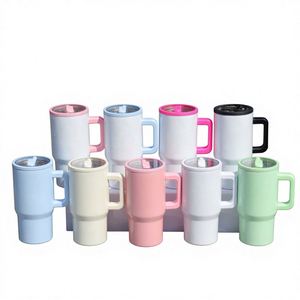 Vaso Térmico Plegable de 20oz con Pajita para Café Helado, de Acero Inoxidable de Doble Pared, Aislamiento al Vacío, Asa Anticaída, para Coche y Exteriores - Product Image 1