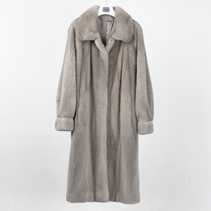 <span class=keywords><strong>Cappotto</strong></span> <span class=keywords><strong>Lungo</strong></span> in Vera Pelliccia <span class=keywords><strong>di</strong></span> <span class=keywords><strong>Visone</strong></span> Grigio NAFA per Donna, Lussuoso e Personalizzato, <span class=keywords><strong>di</strong></span> Alta Qualità a Prezzo All'Ingrosso - Product Image 1
