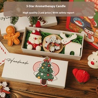 Souvenirs de Noël, petits cadeaux pratiques, vente en gros de bougies parfumées faites à la main, coffret cadeau de bougies parfumées de Noël
