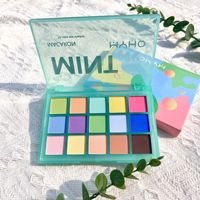 Palette d'ombres à paupières de 15 couleurs, palette d'ombres à paupières coréennes mates à paillettes, maquillage cosmétique, palette d'ombres à paupières pigmentées au néon, vente en gros