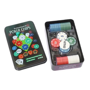 Fabricant professionnel Ensemble de jetons de poker à motif numérique de 100 mètres avec boîte en plastique durable pour <span class=keywords><strong>jeu</strong></span> de société - Product Image 3