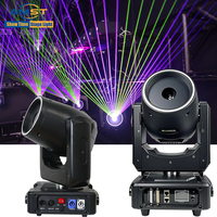 Équipement d'éclairage laser de scène DJ professionnel 10W RGB, faisceau de lumière animé, faisceau de lumière mobile pour discothèque