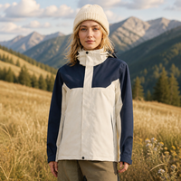 Veste d'hiver coupe-vent unisexe grande taille 3-en-1 à capuche pour l'extérieur, résistante à l'eau, avec doublure en duvet épaissie