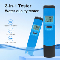 Testeur de qualité de l'eau étanche portable 3 en 1 numérique TDS EC PH testeur de température de salinité PH mètre testeur pour piscines aquariums