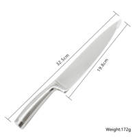 Qualité 430 Poignée 6pcs Cuisine En Acier Inoxydable Bloc De Couteaux Ensemble avec Support En Métal