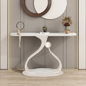 Mesa de Entrada Moderna de Lujo con Tablero de Roca, Consola Decorativa <span class=keywords><strong>para</strong></span> Sala de Estar, Mueble de Porche con Entrega a Domicilio, Decoración <span class=keywords><strong>para</strong></span> <span class=keywords><strong>Pasillo</strong></span> - Product Image 2