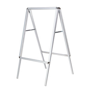 معدن مطلي لطي الأرصفة علامات حامل الوجهين عرض المشارك لوحات لوحة خشبية تستخدم للإعلان للداخلية في الهواء الطلق - Product Image 5