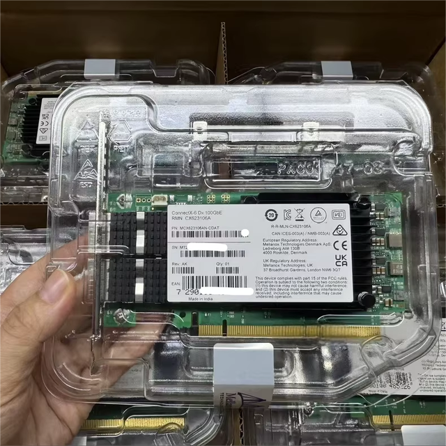 Mellanox MCX623106AN-CDAT Connect X 6 Dx EN Adapter Card 100GbE Dual Port QSFP56 PCIe 4.0X16 Ethernet Communication Modules