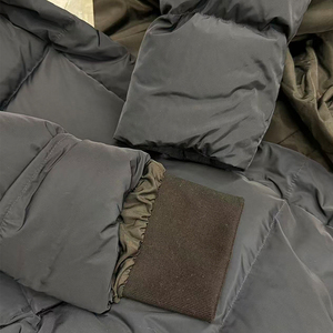 Ventes en gros de manteaux longs en duvet de canard pour femmes, noirs, longs, de marque, avec fourrure - Product Image 6