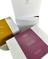 Scatole Rigide di Lusso Personalizzate Fatte a Mano con Rilievo 3D, Stampa Bronzata, Forma Rettangolare, per Profumi, Candele, Cornici Fotografiche, Cartone Personalizzato