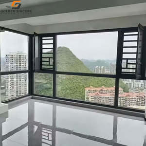 หน้าต่างบานกระจกสีดำหน้าต่างอลูมิเนียมประตูและหน้าต่างหรูหราทันสมัย - Product Image 5