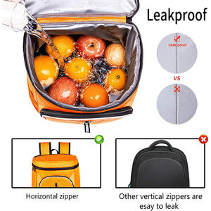 Mochila aislante reutilizable personalizada para el almuerzo, bolsa térmica <span class=keywords><strong>jumbo</strong></span> para el trabajo, Picnic, playa, Camping y senderismo - Product Image 3