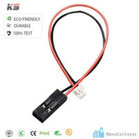Kabel Ekstensi Konduktor Paduan Aluminium MX1.25mm 2 Pin Dupont 2 54mm PVC IP66, Konektor Soket Pria Wanita Elektronik