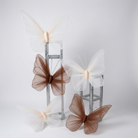 Grande fleur de papillon géante unique pour la décoration intérieure, les événements, les fêtes, les arrangements de mariage, les vitrines