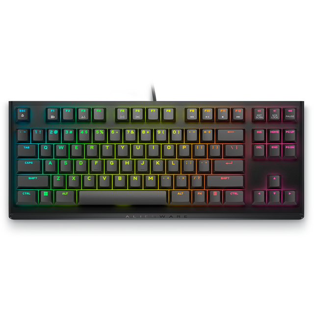 Dells Alienwares AW420K Tenkeyless Keyboard Gaming Mechanical Keyboard RGB Mechanical Wired Gaming Keyboards