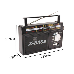 Nueva fuente de alimentación portátil de banda completa AM/FM/portátil Big Knob Radio de gran volumen de batería seca recargable para ancianos - Product Image 2