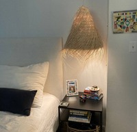 MEILLEUR VENDEUR! Lampe suspendue en feuille de palmier tressée par paille, abat-jour de lustre tressé