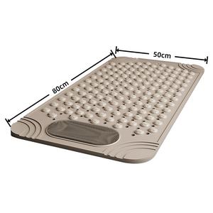 שטיח אמבטיה אקולוגי מ-PVC עם דוגמת גלים וצורה מרובעת, נגד החלקה, לאמבטיה ולחדר מקלחת בבית ובמלון - Product Image 2